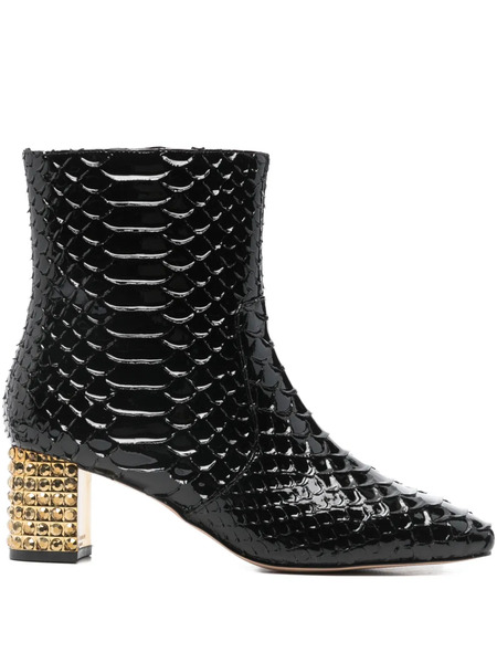  Kurt Geiger London Dames Snakeskin-effect Boots - Black 
