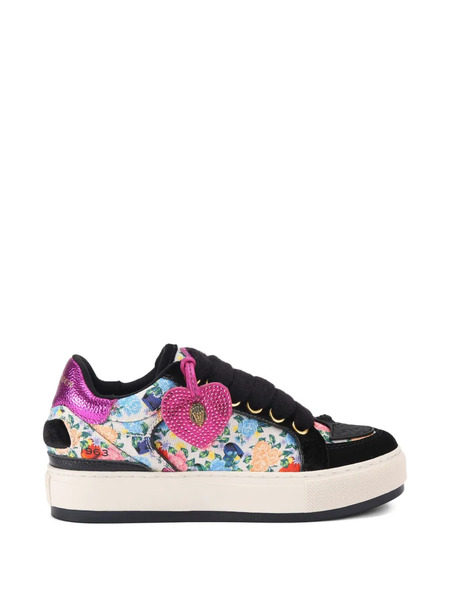  Kurt Geiger London Floral-pattern Sneakers - White 