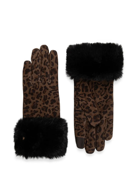  Kurt Geiger London Leopard-print Gloves - Brown 
