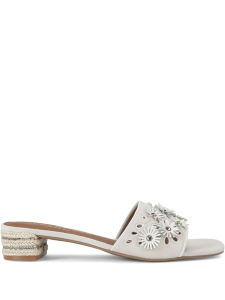  Kurt Geiger London 40mm Flower Low Sandals - Neutrals 
