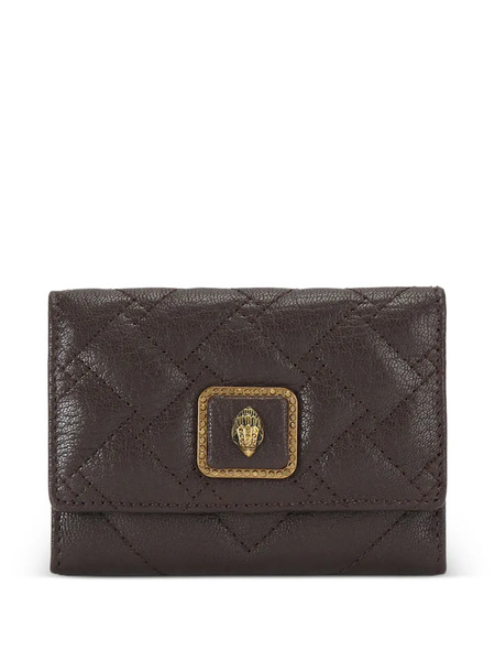  Kurt Geiger London Quilted Leather Card Holder - Brown 
