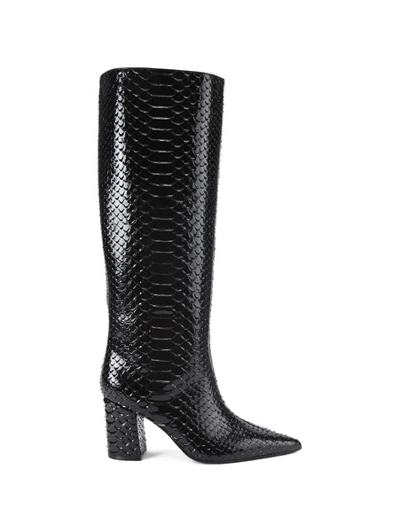  Kurt Geiger London Reptile-effect Block-heel Boots - Black 