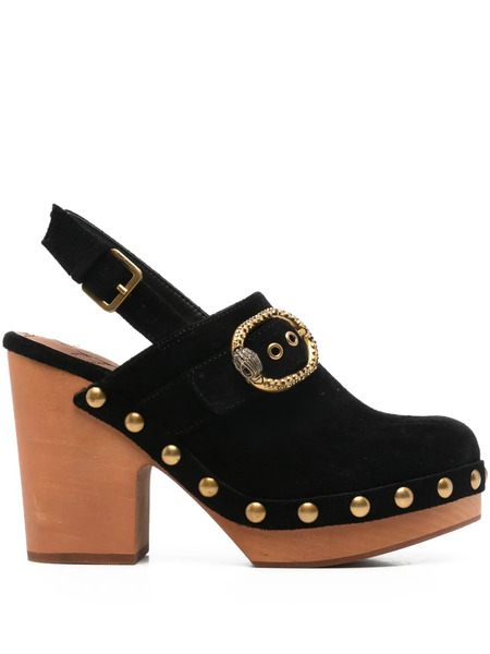  Kurt Geiger London Studded Buckled Mules - Black 