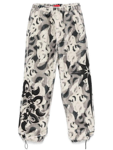  Kusikohc Patterned Fleece Trousers - Grey 