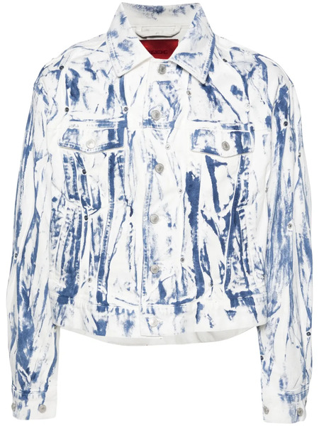  Kusikohc Washed Denim Jacket - White 