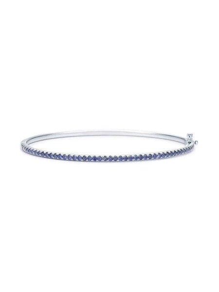  Kwiat 18kt White Gold Stackable Sapphire Bangle - Silver 