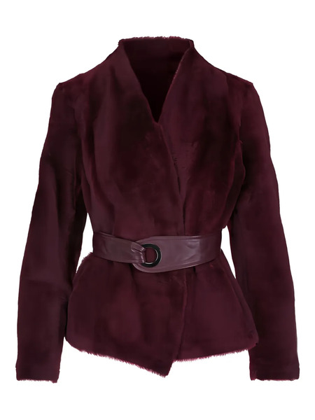  Kz_k Studio Kuji Belted Jacket - Purple 