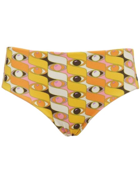 La Doublej Boy Graphic-print Bikini Briefs - Yellow 