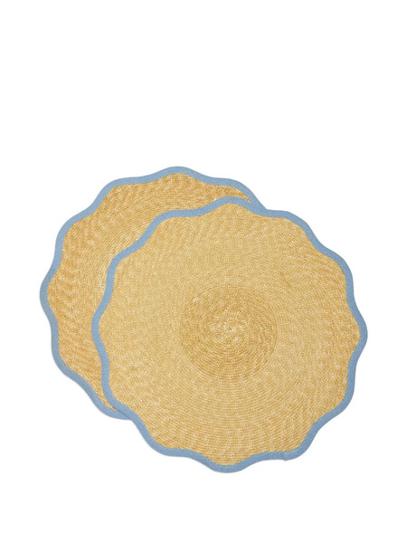  La Doublej Cloud Placemats (set Of Two) - Neutrals 