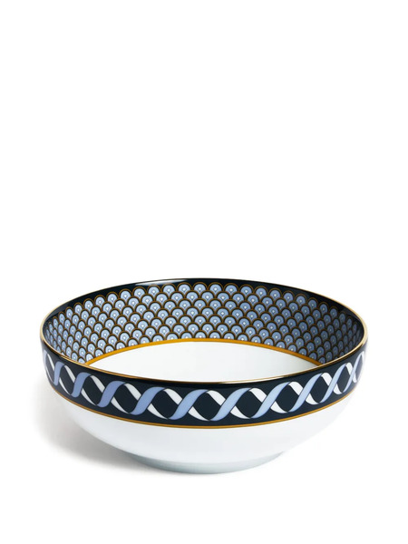  La Doublej Decorative-patterned Serving Bowl (25cm) - White 