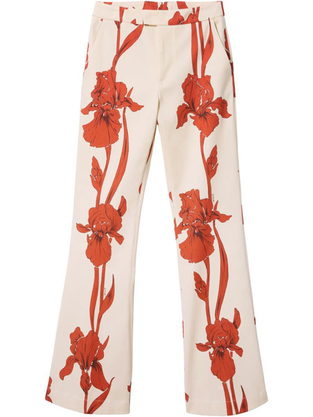  La Doublej Floral Tailored Trousers - Neutrals 