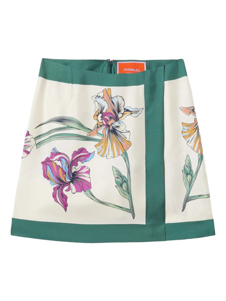  La Doublej Foulard Mini Skirt - Neutrals 
