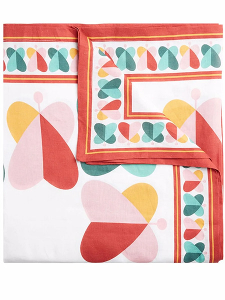  La Doublej Large Graphic-print Tablecloth - Red 