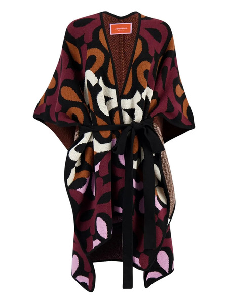  La Doublej Maiolika Wool Robe - Red 