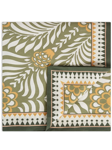  La Doublej Medium Tudor Tablecloth - Green 