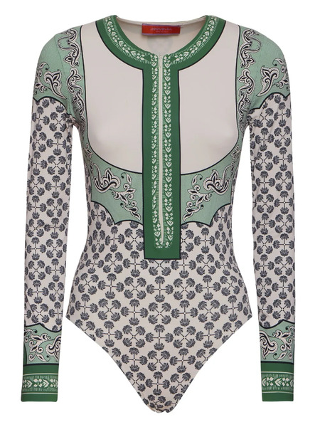  La Doublej Patterned Surf Suit - White 