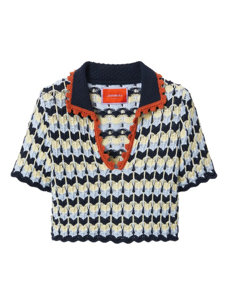 La Doublej Perry Polo Top - Blue 