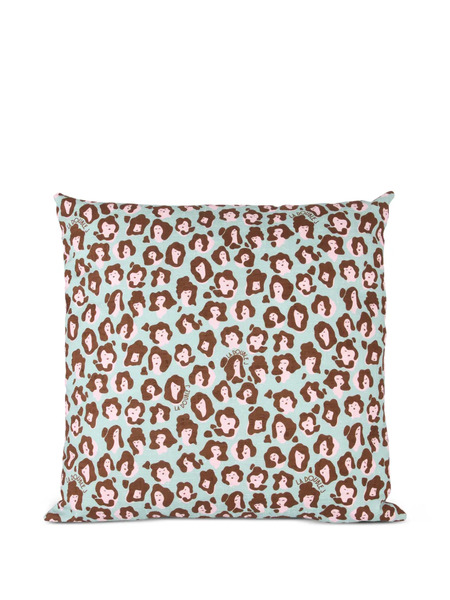  La Doublej Printed Pillow - Blue 