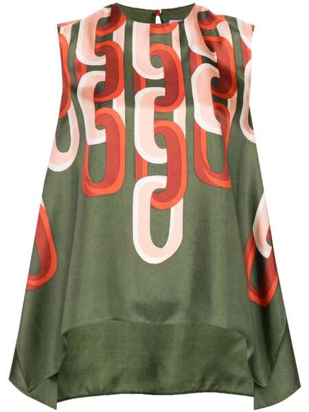  La Doublej San Carlo Silk Blouse - Green 