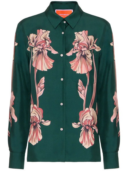  La Doublej Satin Shirt - Green 
