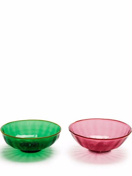  La Doublej Set Of 2 Nut Bowls - Green 