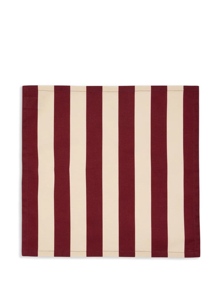  La Doublej Striped Napkins (set Of Two) - Red 