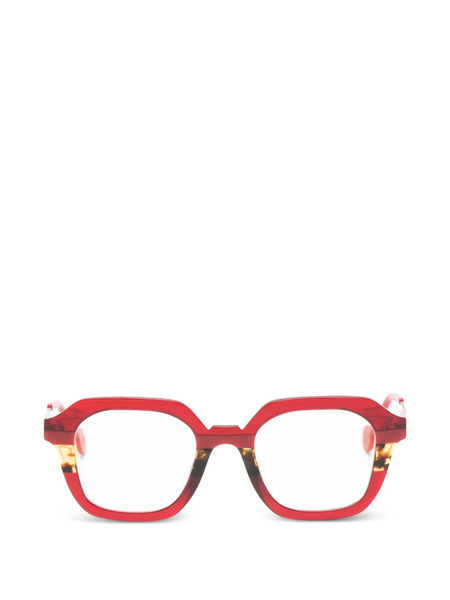  L.a. Eyeworks Atlas Geometric-frame Glasses - Red 