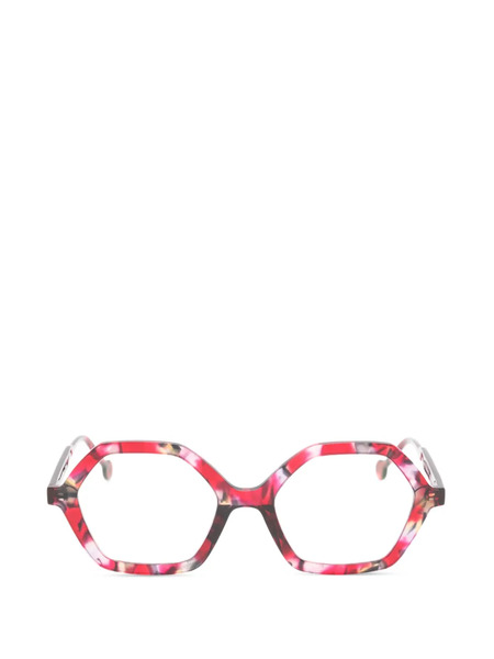  L.a. Eyeworks Crumpet Geometric-frame Glasses - Red 