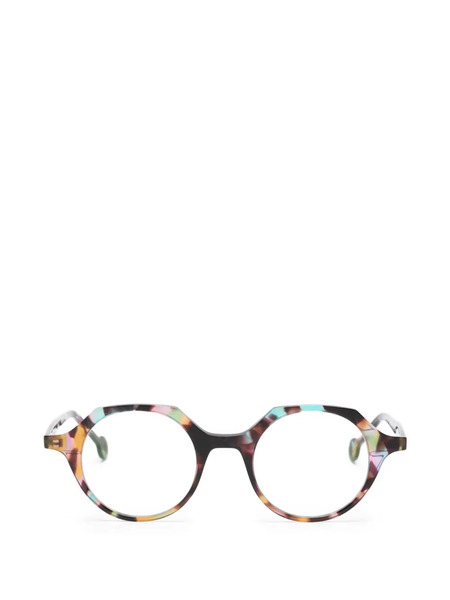  L.a. Eyeworks Quill Geometric-frame Glasses - Brown 