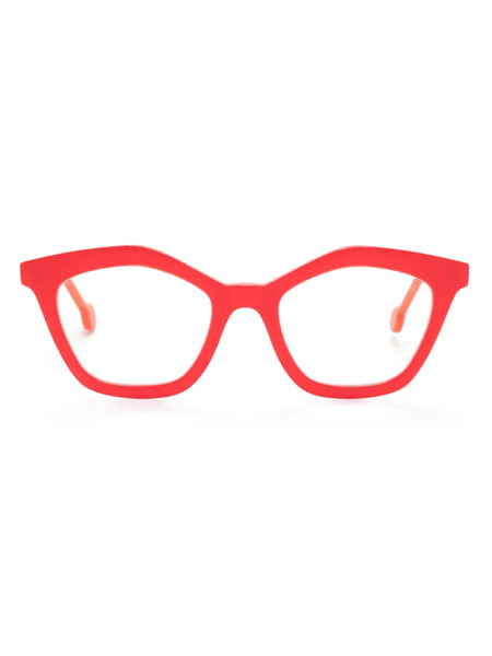  L.a. Eyeworks Ronette Geometric-frame Glasses - Red 
