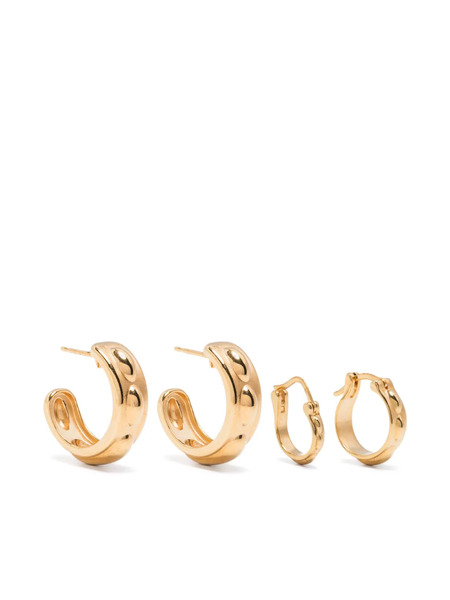  La Manso Logo-engraved Hoops - Gold 