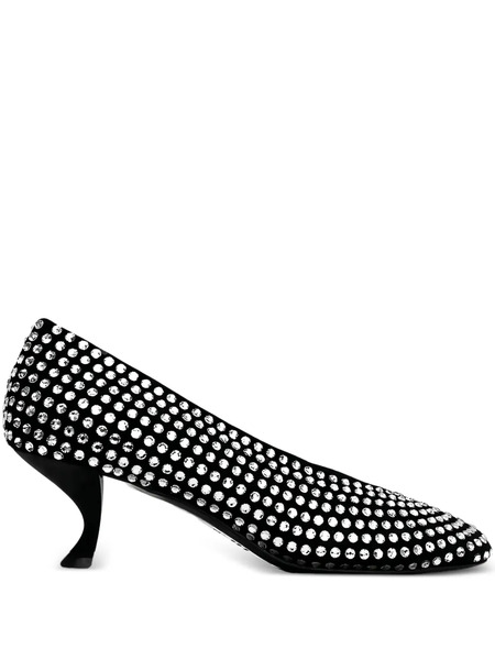  La Rose Crystal Pumps - Black 