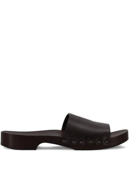  La Rose Leather Sandals - Brown 