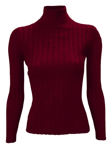  La Rose Ribbed Pullover - Red 