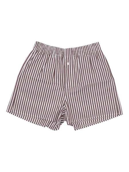  La Rose Striped Shorts - Brown 