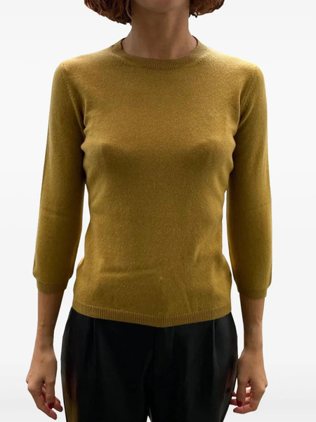  La Rose Three-quarter Sleeve Sweater - Yellow 