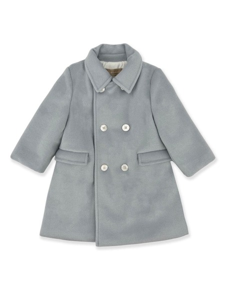  La Stupenderia Double-breasted Coat - Blue 