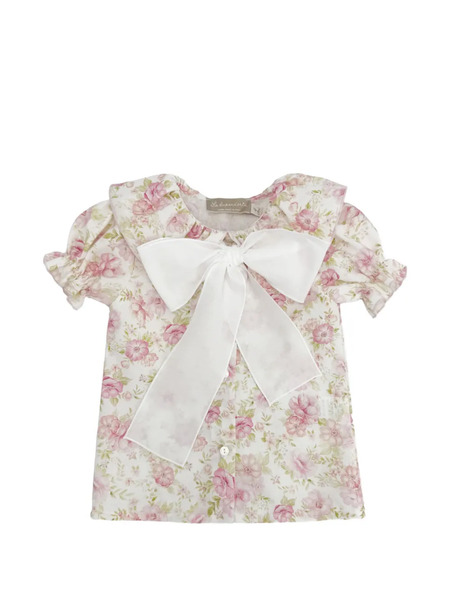  La Stupenderia Floral-pattern Blouse - White 
