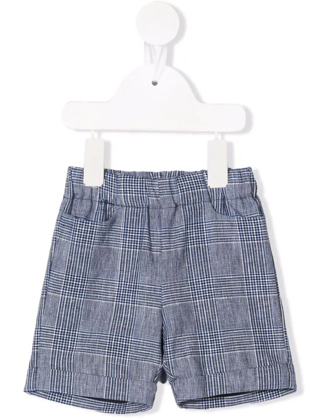  La Stupenderia Plaid-pattern Bermuda Shorts - Blue 