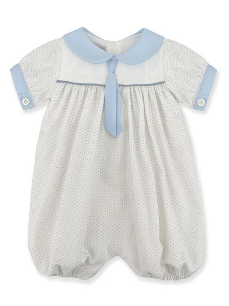  La Stupenderia Polka-dot Romper - White 