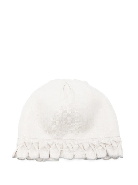  La Stupenderia Ruffled Hat - Neutrals 