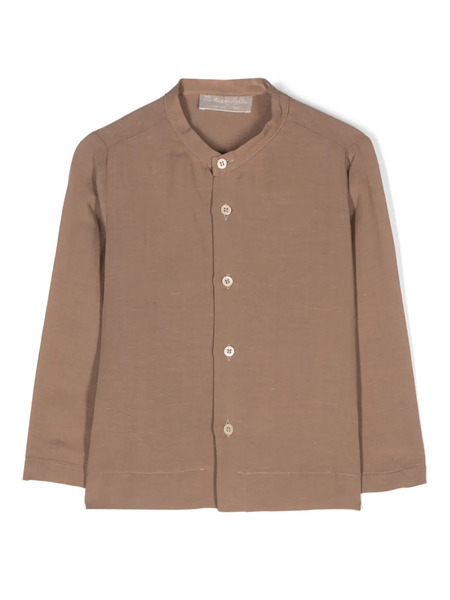  La Stupenderia Slub-texture Shirt - Brown 