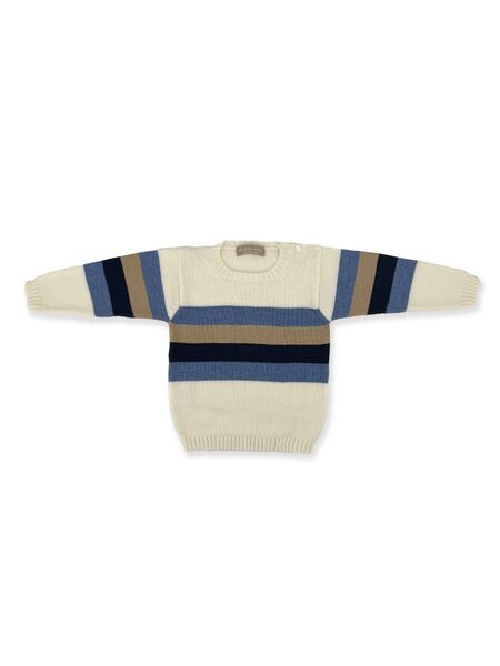  La Stupenderia Striped Sweater - Neutrals 