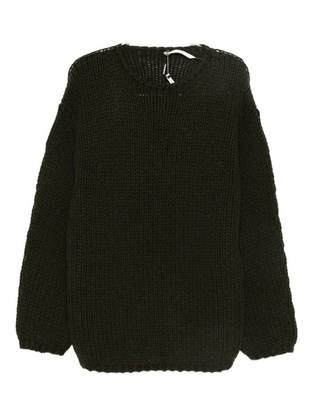  Label Under Construction Ribbed-trim Jumper - Green 