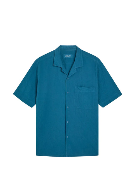  Labo Art Seersucker Pocket Button Shirt - Blue 