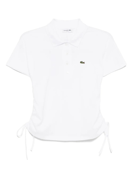  Lacoste Adjustable Piqué Polo Top - White 