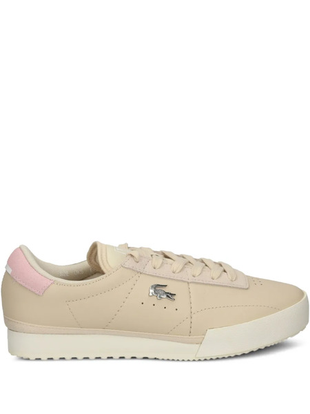  Lacoste Aura Leather Sneakers - Neutrals 