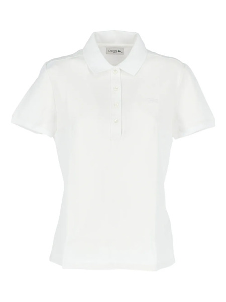  Lacoste Button-up Polo Top - White 