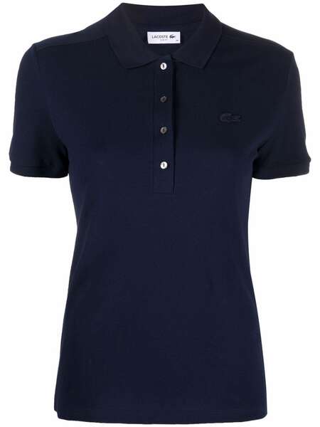  Lacoste Chest Logo-patch Polo Top - Blue 