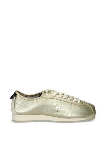  Lacoste Club-low Leather Sneakers - Gold 